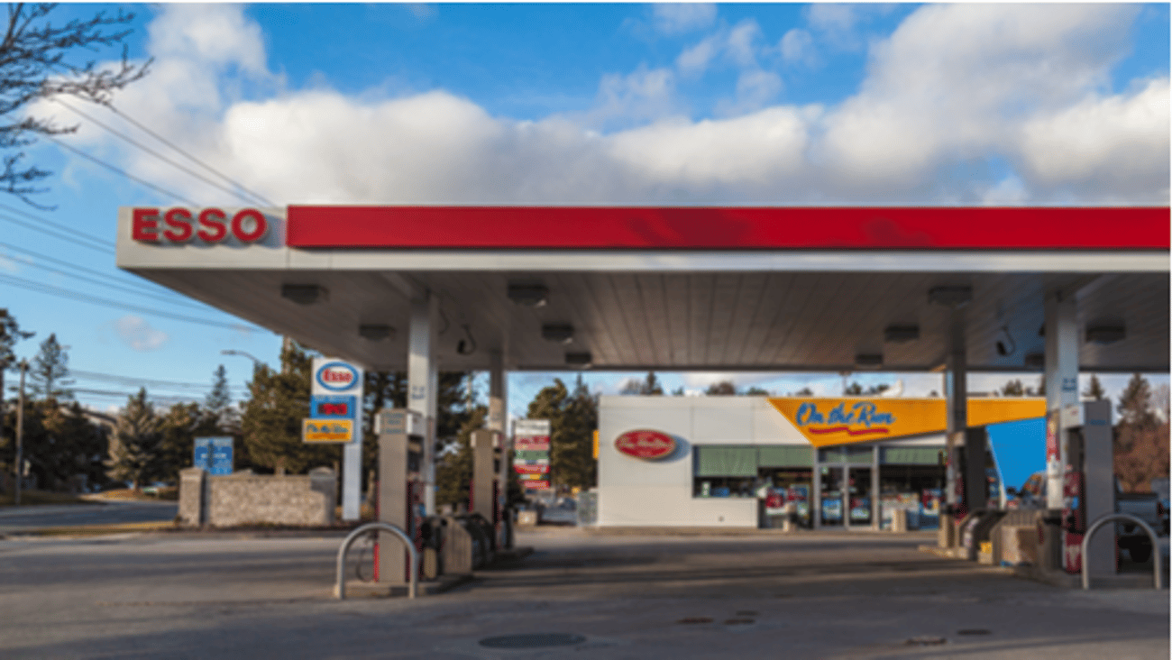 On the Run store at Esso gas station