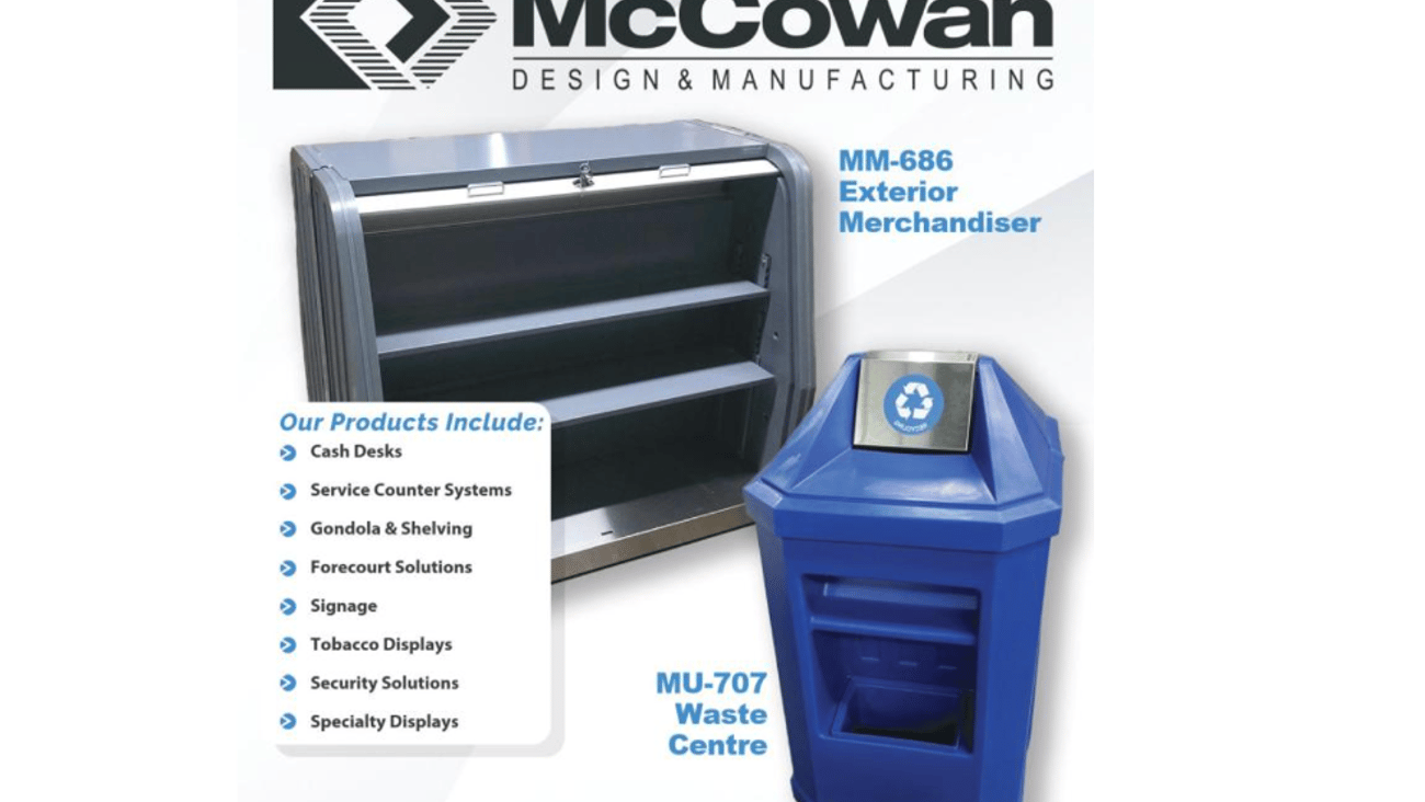McCowan teaser exterior merchandiser and waste centre