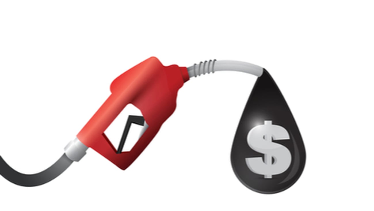 gas pump and dollar oil sign illustration design over a white background