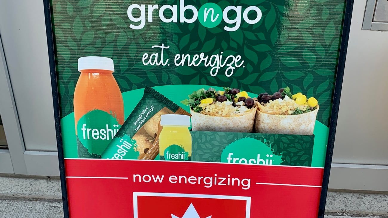 Freshii signage at Petro-Canada