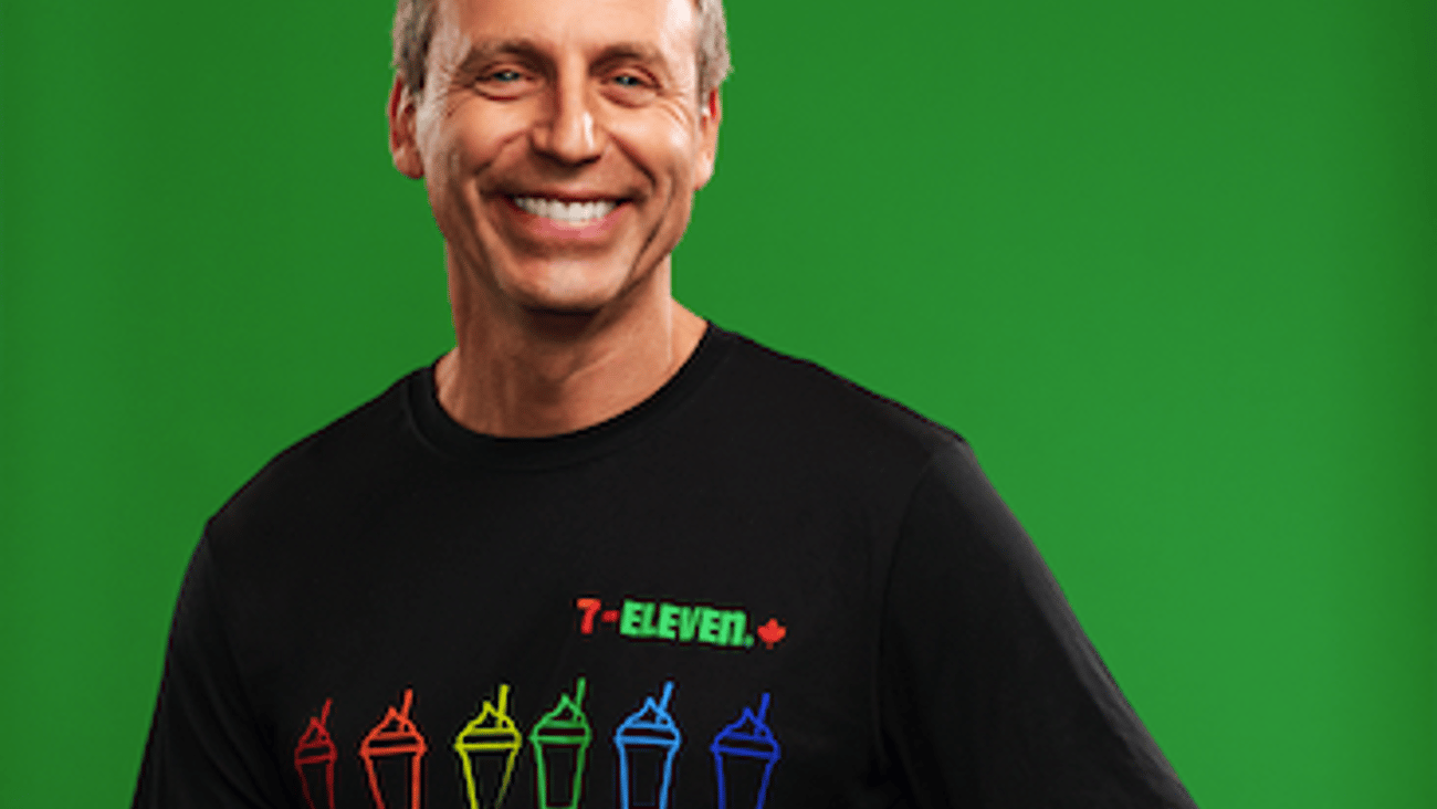 Marc Goodman in an All Flavours welcome t-shirt