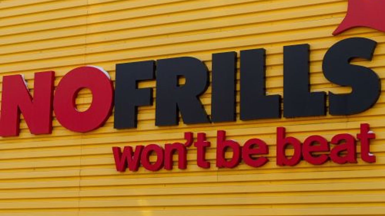 No Frills Store Signage Teaser