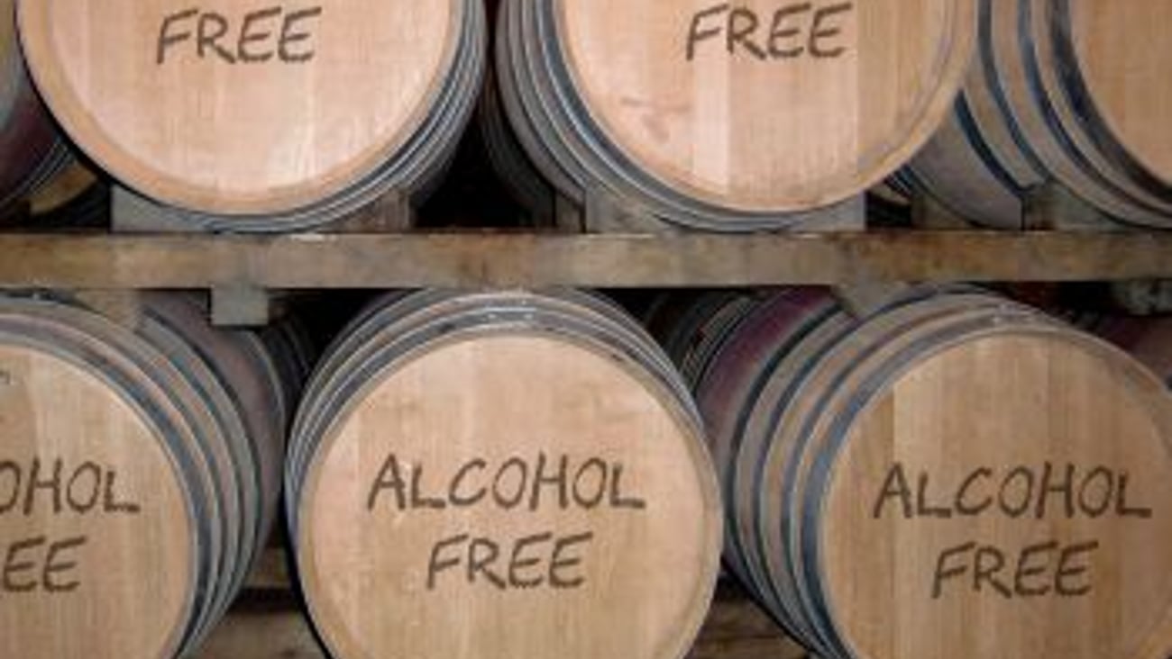 Alcohol free win in barrels stock image teaser