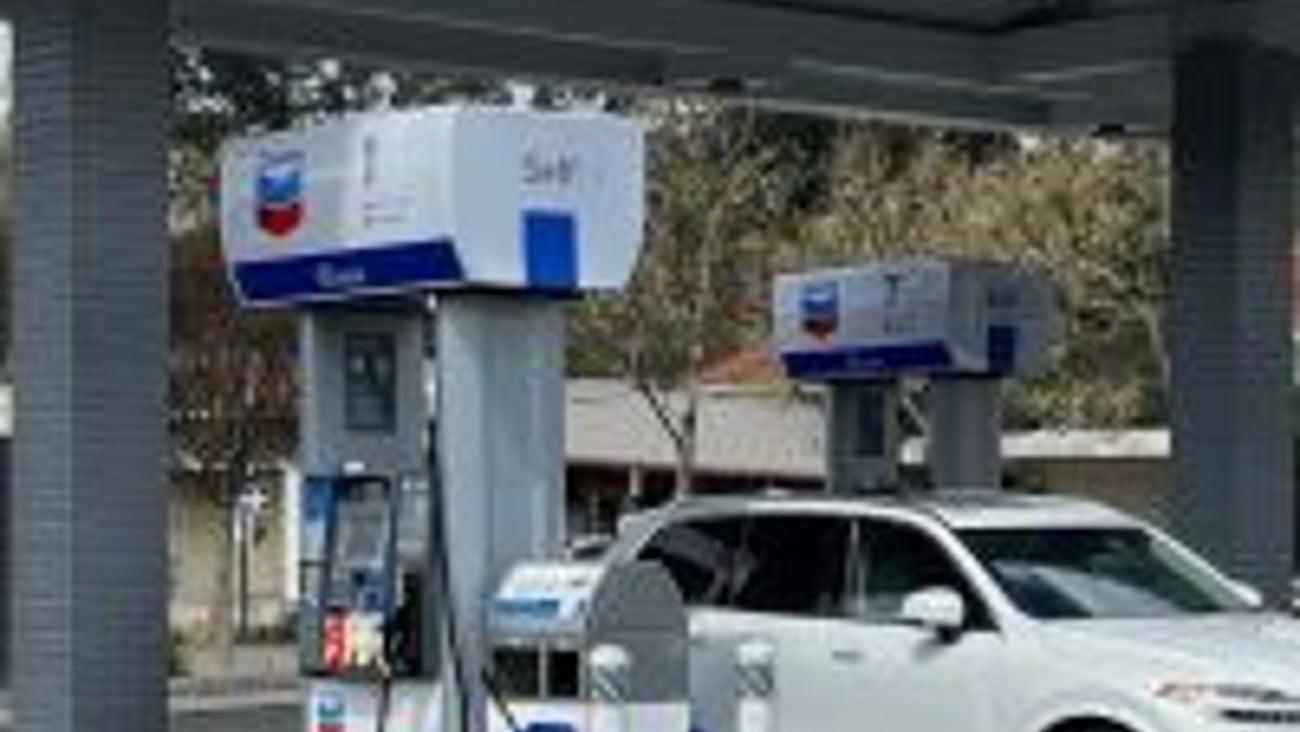 Chevron Gas Pump at Station Teaser