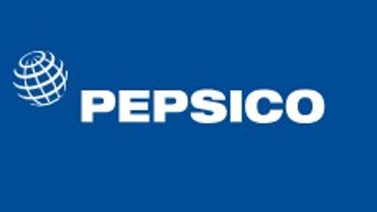PepsiCo Logo against blue background