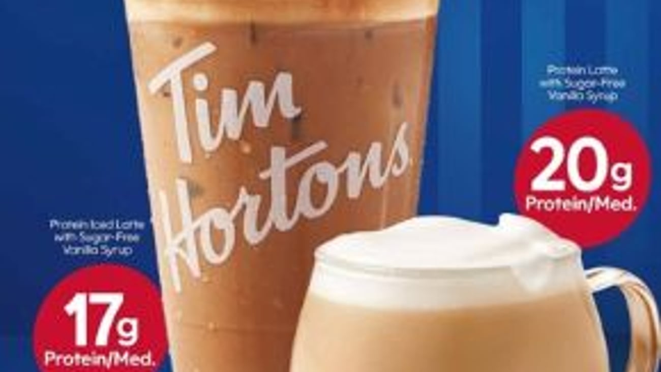 Tim Hortons Protein Lattes Teaser