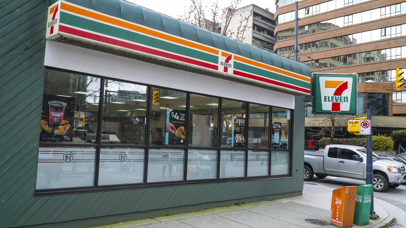 Exterior of 7-Eleven store in Vancouver