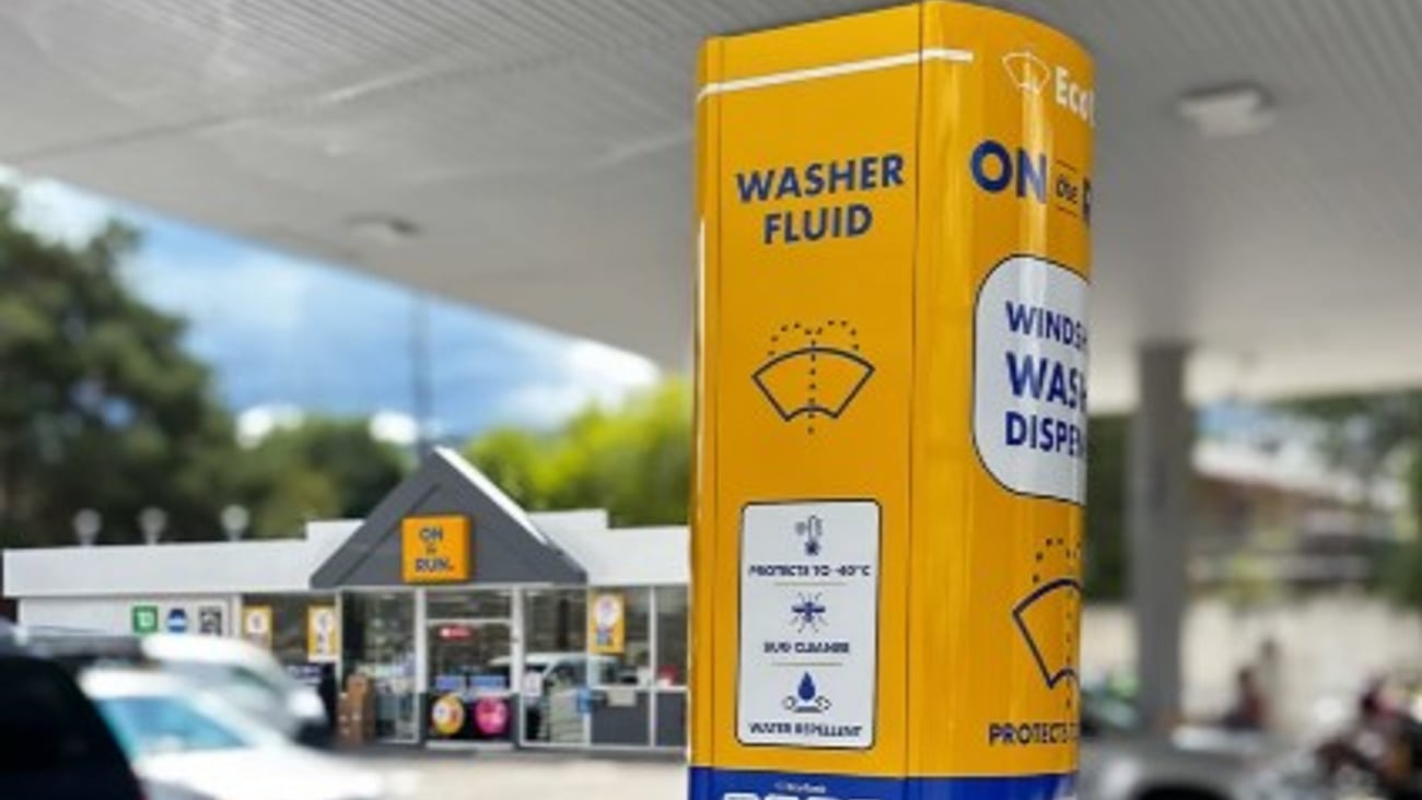 EcoTank windshield washer dispenser teaser