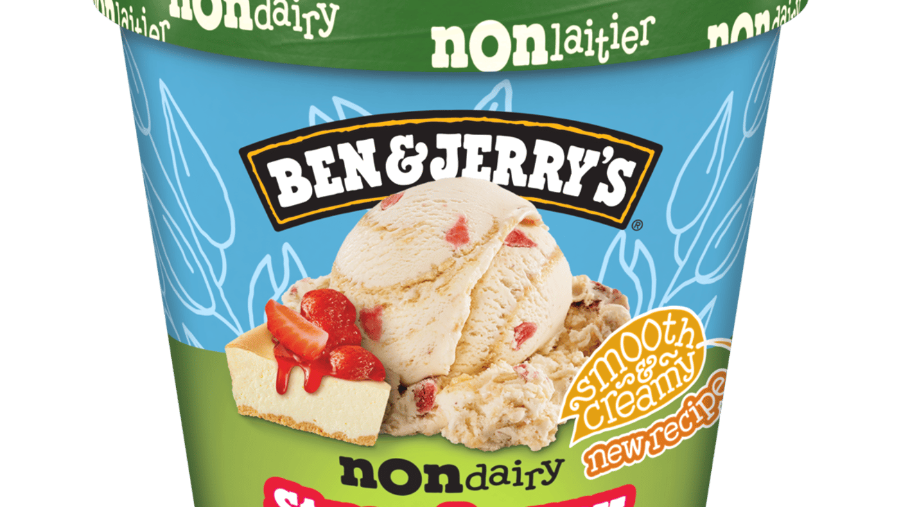 Ben and Jerry no dairy Strawberry Cheesecake