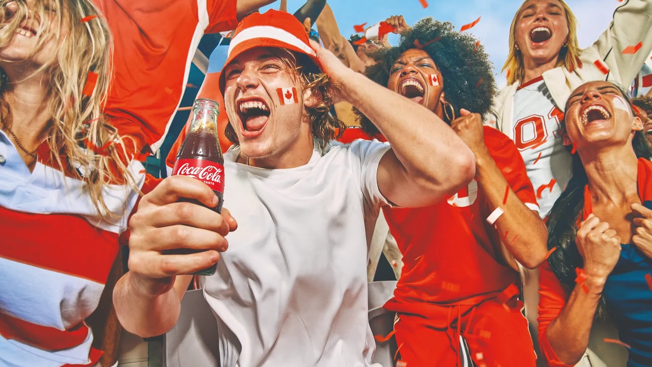 Coke World Cup FIFA fans illustration