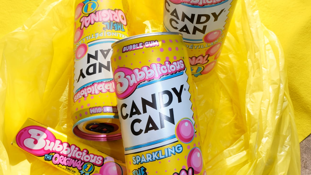Candy Can's Bubblicious flavour soda