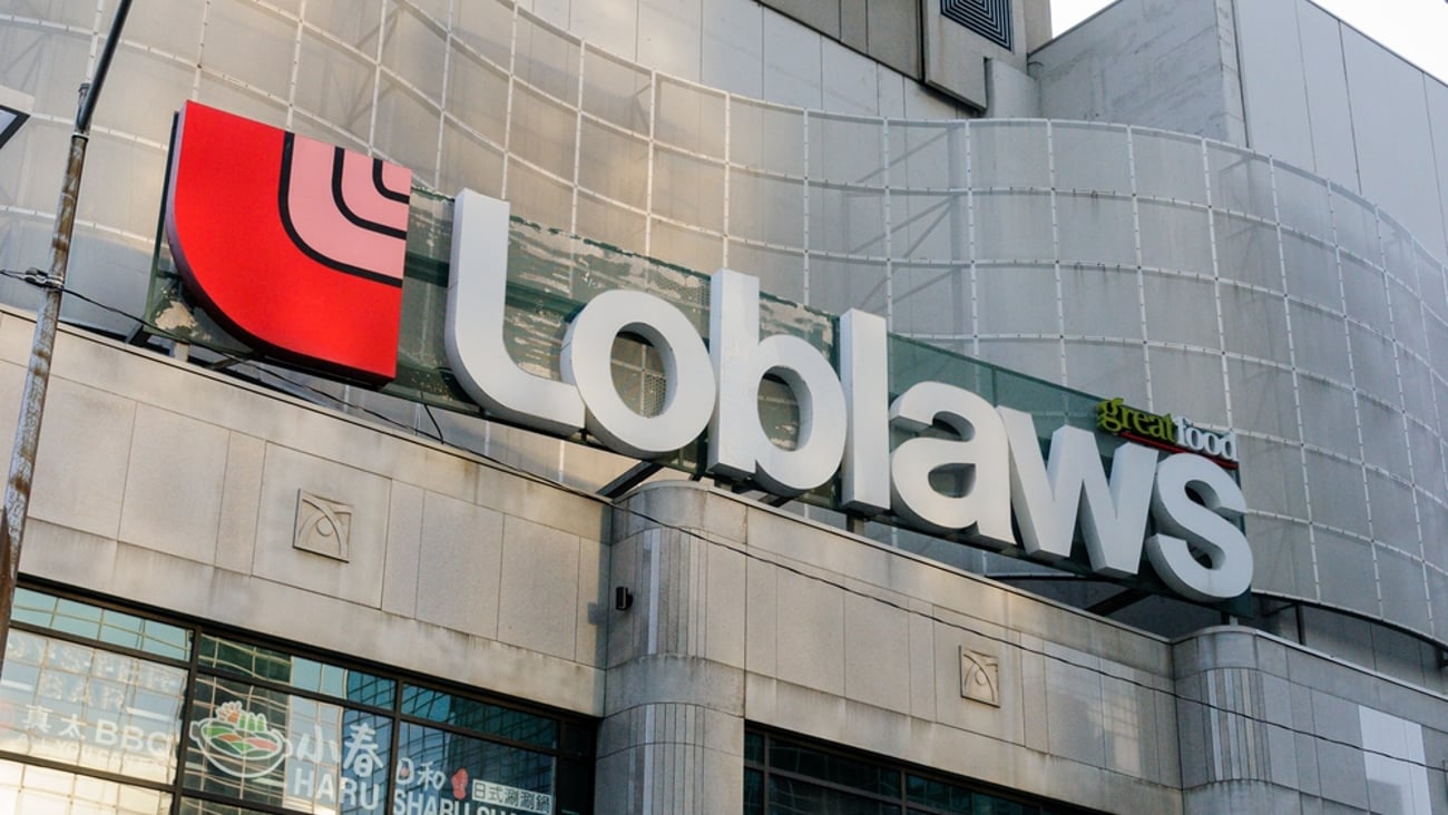 Loblaws store sign above door