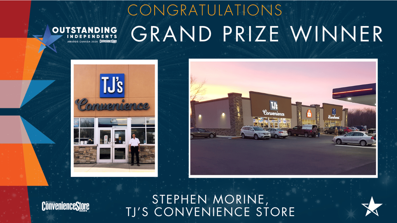 2026 OIAC grand prize winner Stephen Morine, TJ's Convenience
