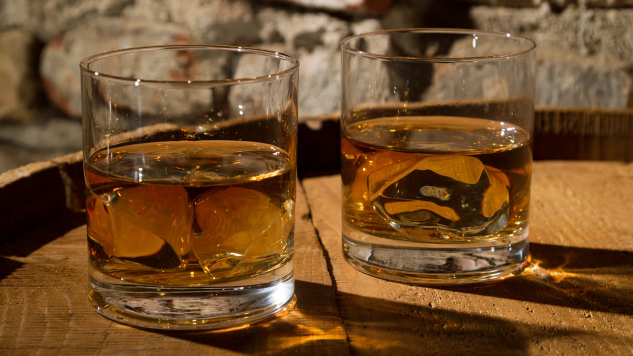 whiskey in glasses