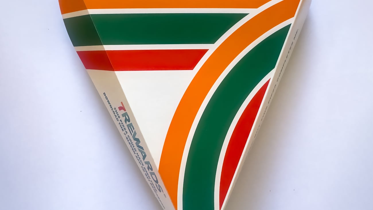 Takeout triangle box from 7-Eleven