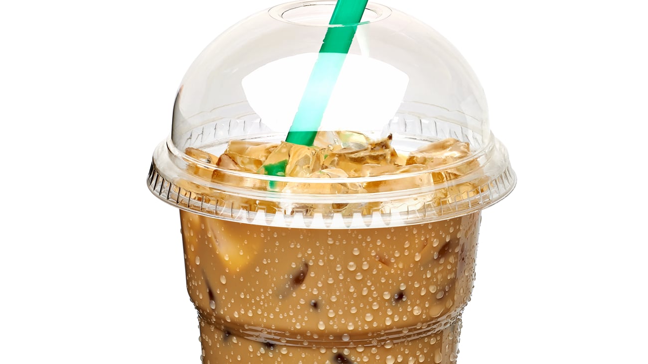 iced coffee in takeaway cup