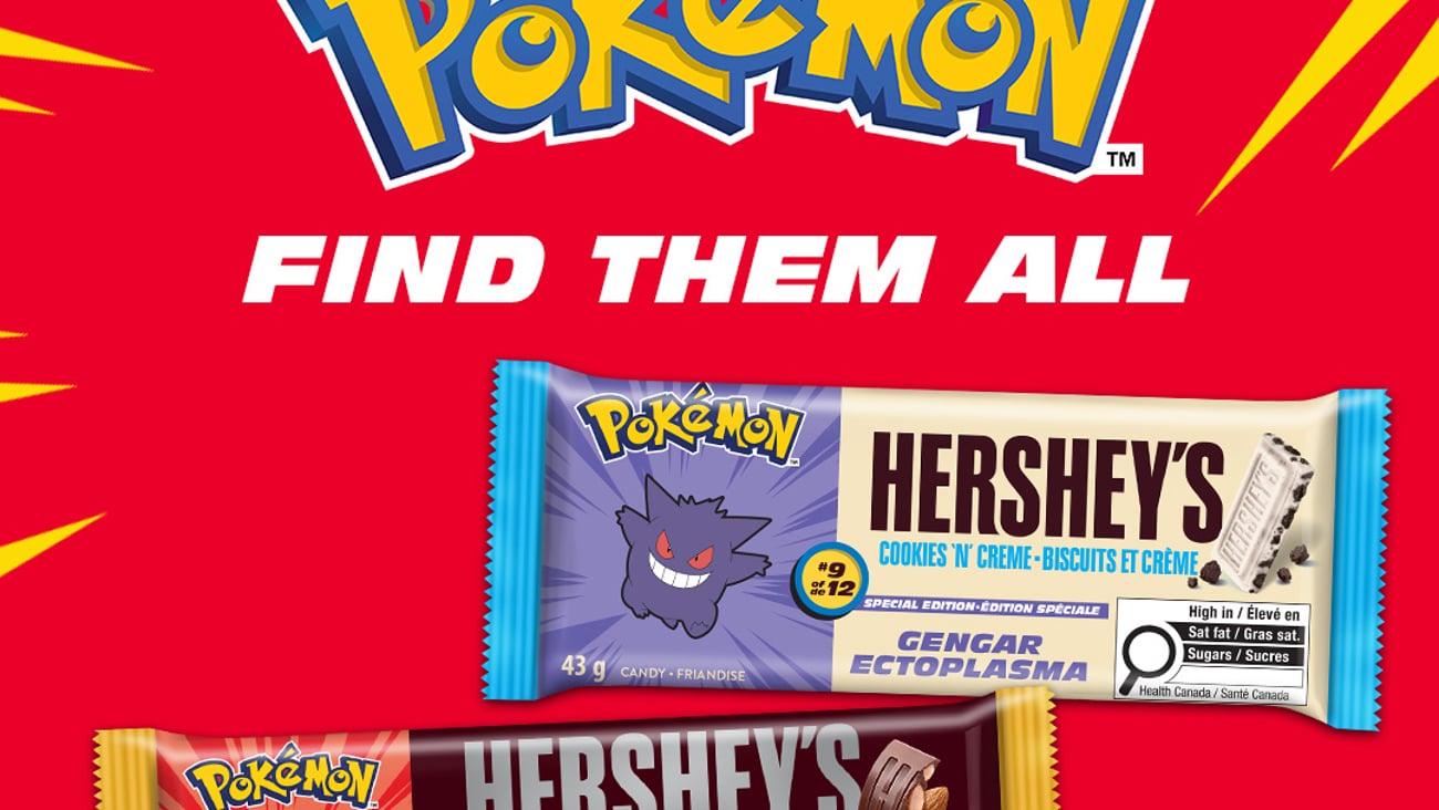 Hersheys Canada Pokemon chocolate