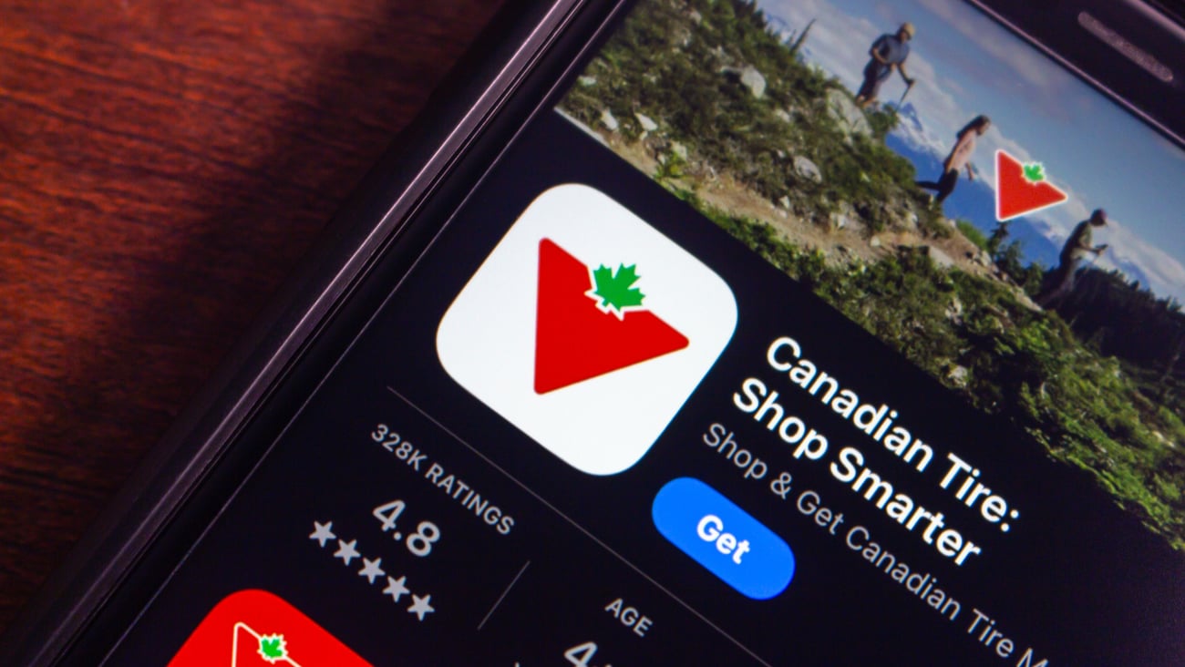 Canadian Tire loyalty app