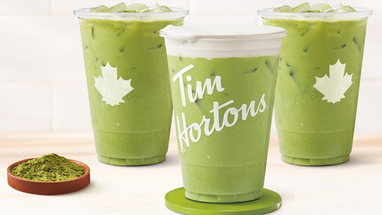 Tim Hortons matcha drinks