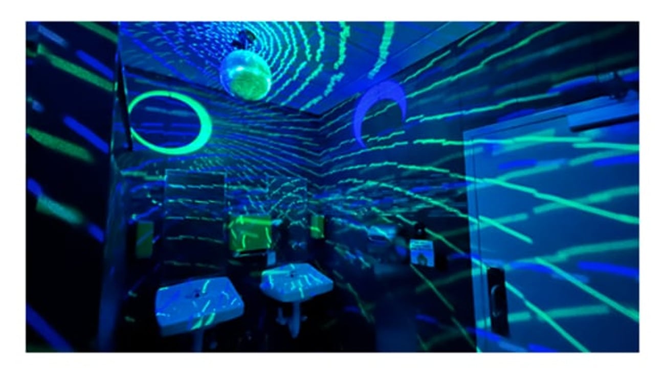Hops Shops disco bathroom