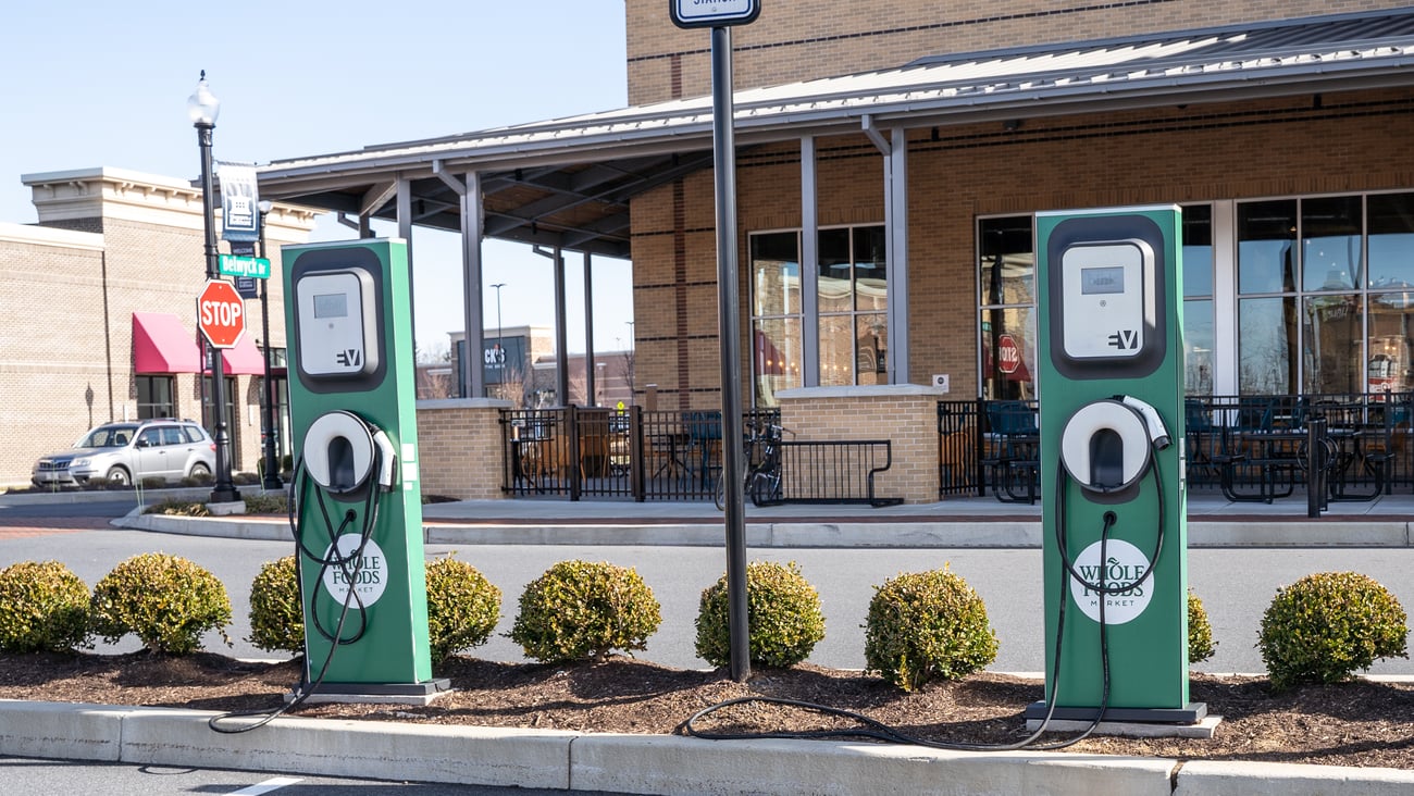 EV charging near store