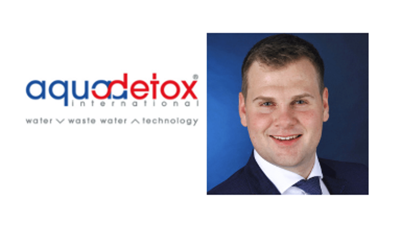 aquadetox logo and Robert Widler head shot