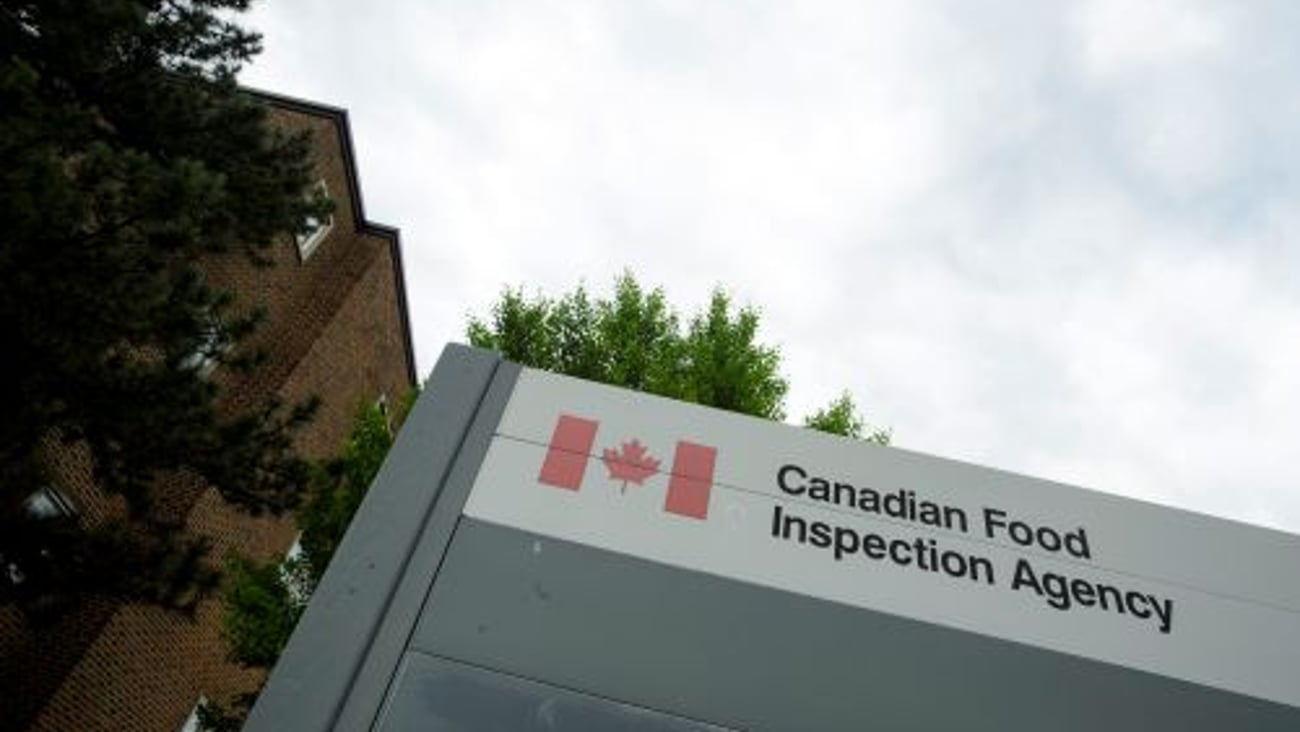 Canadian Food Inspection Agency Sign Resized