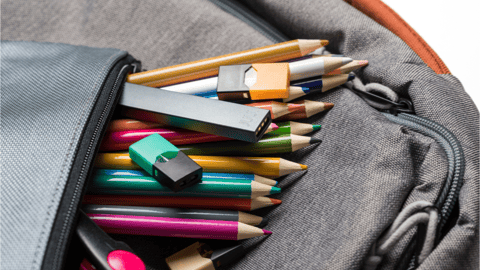 vaping items in school bag