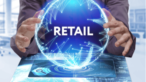 Retail in a globe, futuristic crystal ball trends