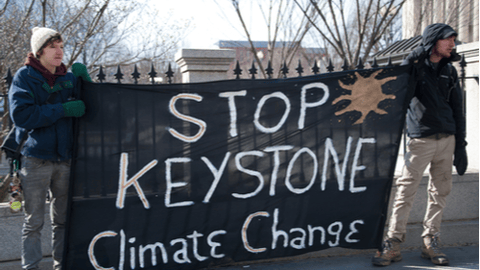 Marchers take part in the Forward on Climate rally on February 17, 2013 in Washington DC, the largest climate rally in U.S. history