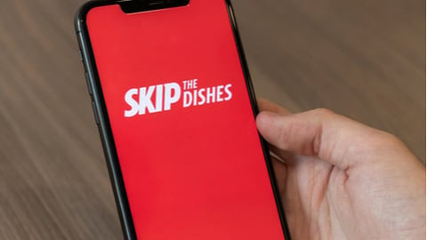 skip the dishes logo on cell phone