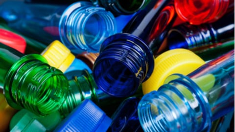 multi colour plastic bottle heads