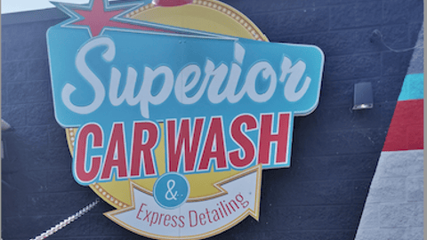 superior car wash logo