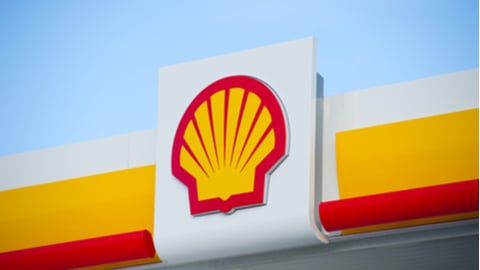 Shell gas station sign