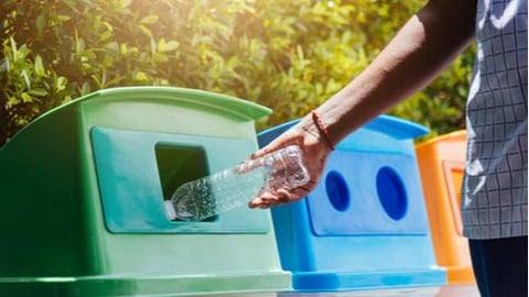 recycling bins