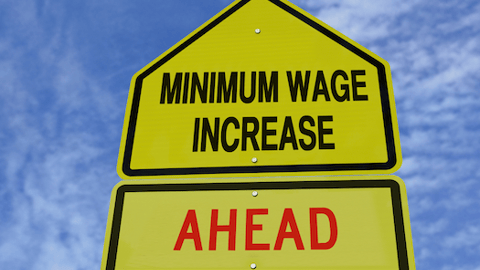 minimum wage increase ahead warning sign