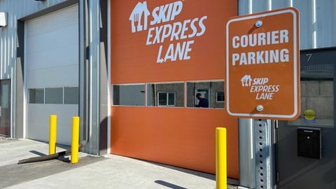 Skip Express Lane delivery door in Winnipeg