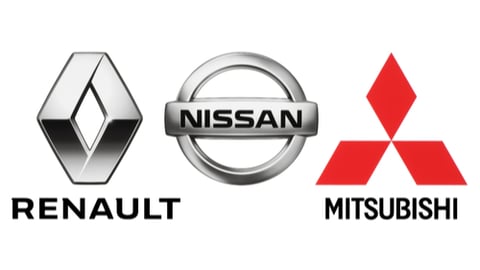 Renault, Nissan, Mitsubishi logos