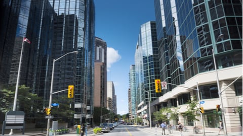 downtown Ottawa empty street