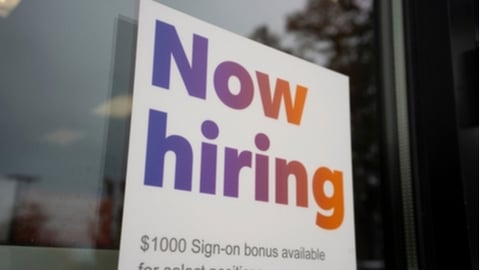 Hiring ads with sign-on bonus promises for select positions 