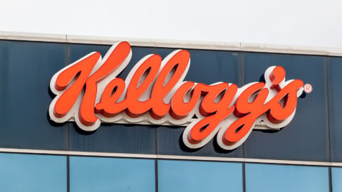 Kellogg's sign on their Canada's head office building in Mississauga, an American multinational food-manufacturing company