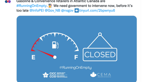 CICC Running on Empty tweet