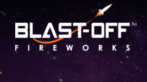 Blast off logo