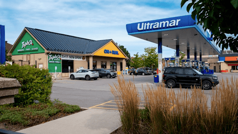 Exterior shot of Ultramar and Triple O 