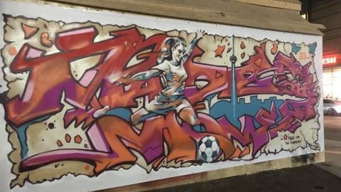 Mural by Adrian Hayles. Photography courtesy Frito Lay Canada