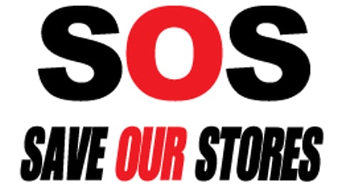 SOS Save Our Stores logo