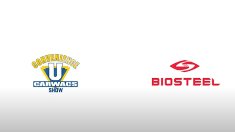 Convenience U and Biosteel logos