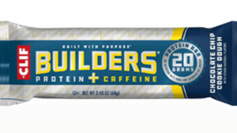 Builders Clif bar with caffiene