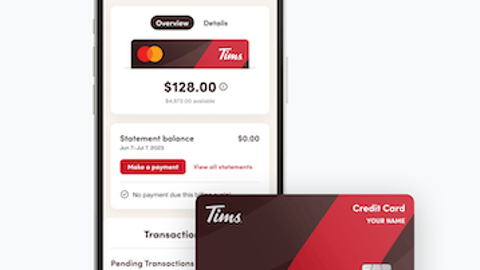 Tim Hortons credit card and mobile app