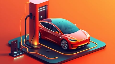 Electric car charging stations provide eco-friendly energy technology, using renewable power sources for green transportation, driving the future of environmentally alternatives, vector, illustrator